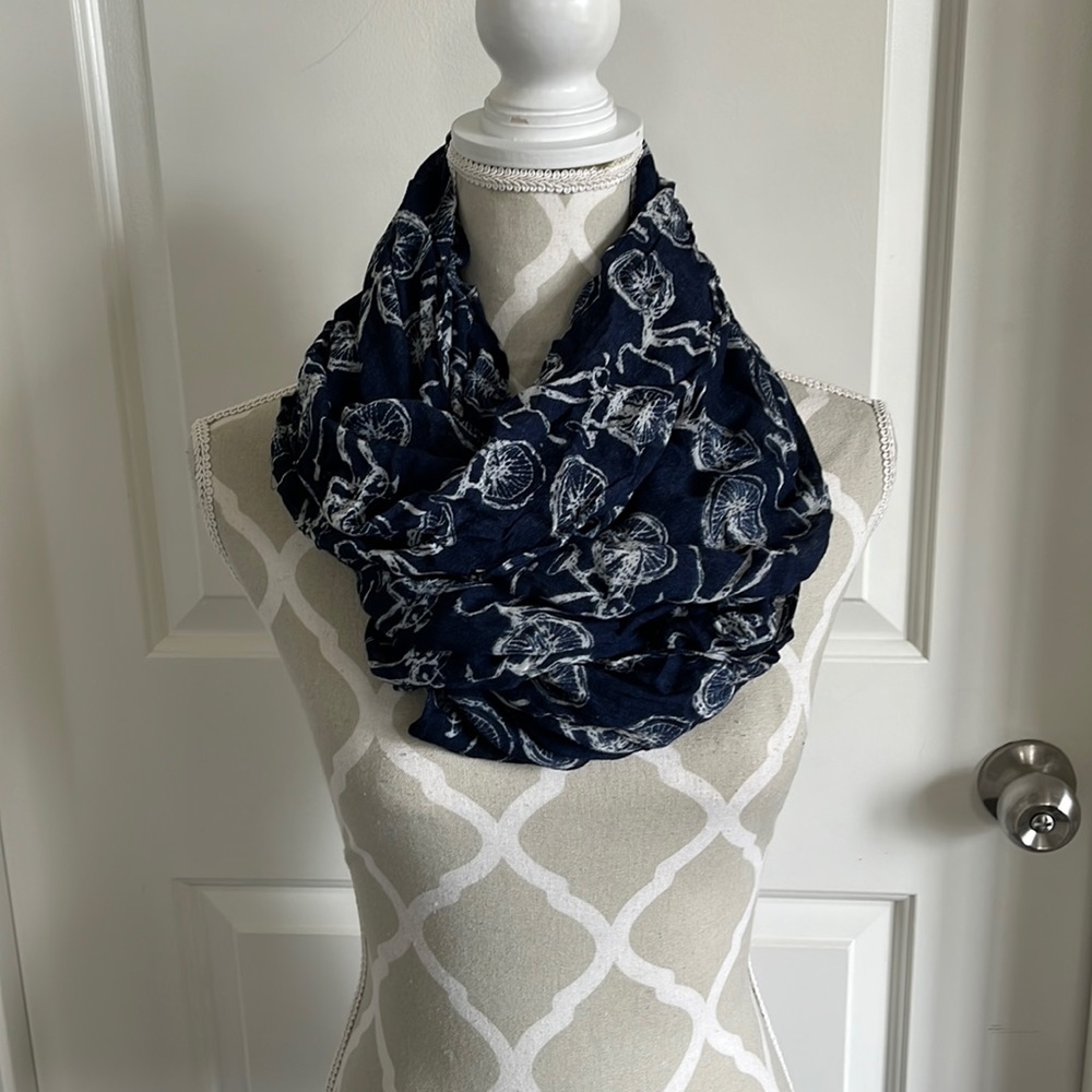 Ricki's bicycle print infinity scarf
